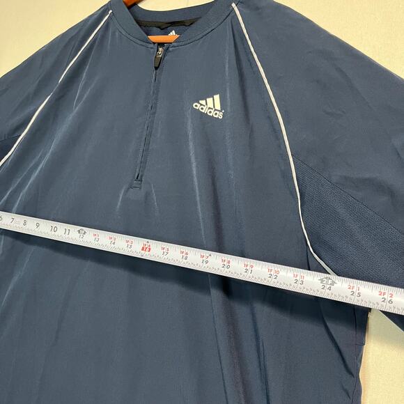 Adidas Men's Navy Blue AEROREADY 1/4 Zip Pullover Training Windbreaker - Size XL - Picture 7 of 8